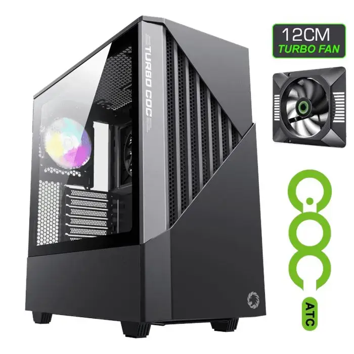 کیس گیمینگ گیم مکس GAMEMAX Contac COC BG رنگ مشکی خاکستری -gallery-7