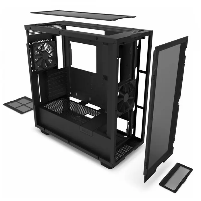 کیس ان زد ایکس تی NZXT H7 Flow Matte Black -gallery-7