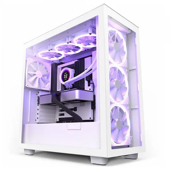 کیس ان زد ایکس تی NZXT H7 Elite Matte White -gallery-5