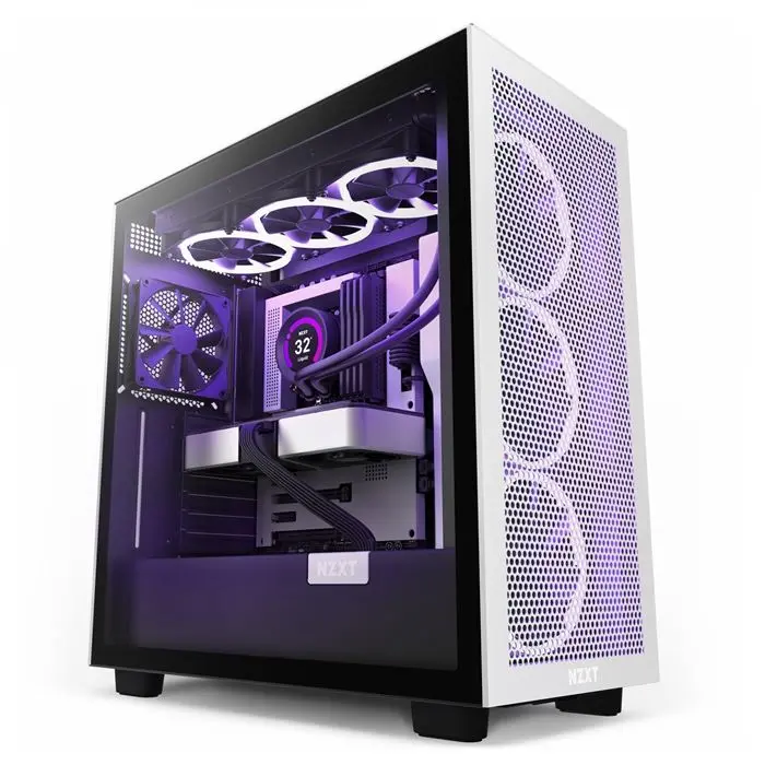 کیس ان زد ایکس تی NZXT H7 Flow Matte White/Black -gallery-5