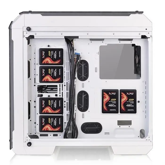کیس گیمینگ ترمالتیک سفید مدل View 71 Tempered Glass Edition -gallery-2