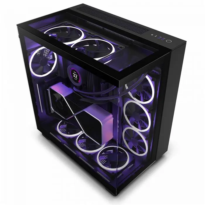 کیس ان زد ایکس تی NZXT H9 Elite (2023) -MATTE BLACK -gallery-4
