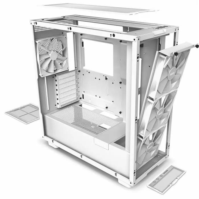 کیس ان زد ایکس تی NZXT H7 Elite (2023) Matte White -gallery-6