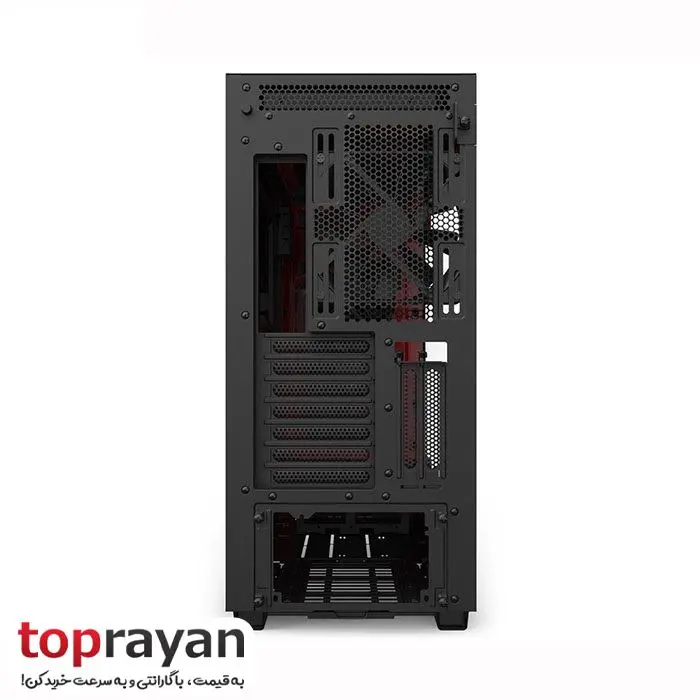 کیس کامپیوتر ان زی ایکس تی مدل H710i Matte Black/Red -gallery-3