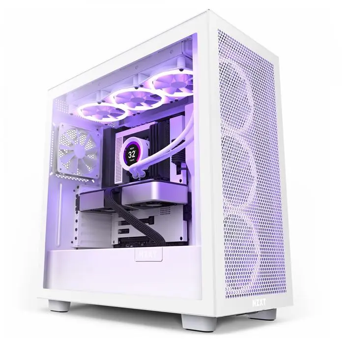 کیس ان زد ایکس تی NZXT H7 Flow Matte White -gallery-3