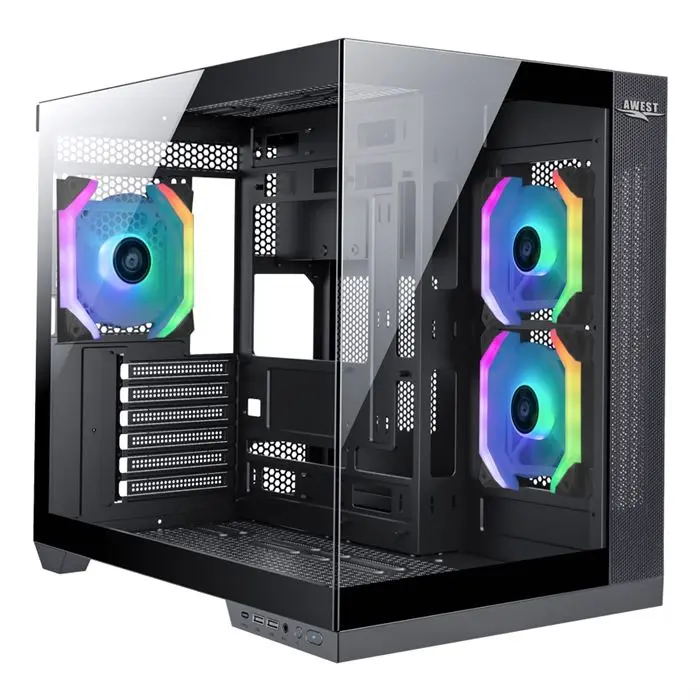 کیس گیمینگ اوست مشکی مدل GT-AQ12-MB -gallery-6