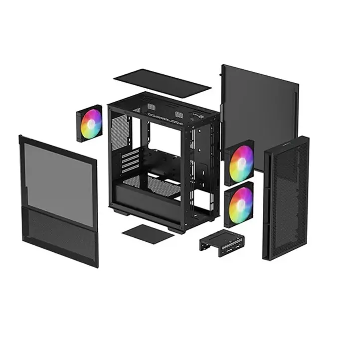 کیس دیپ کول مدل آر جی بی مشکی CH360 -gallery-3