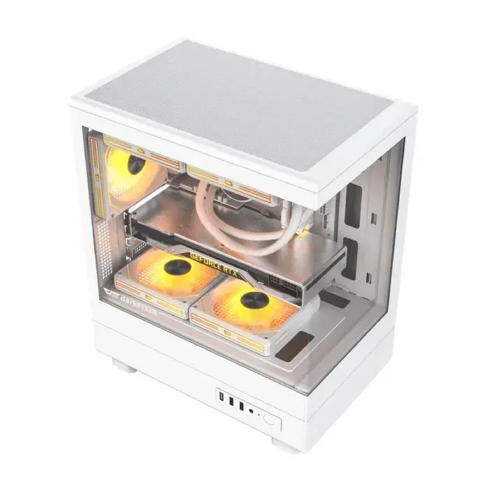 کیس کامپیوتر گیمینگ دارک فلش DB330M wh -gallery-1