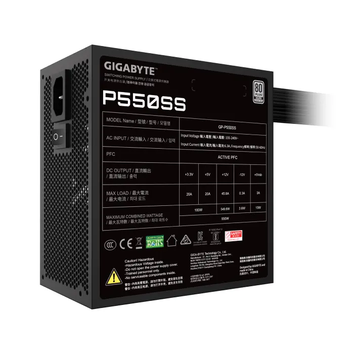 پاور 550 وات گیگابایت مدل P550SS -gallery-3