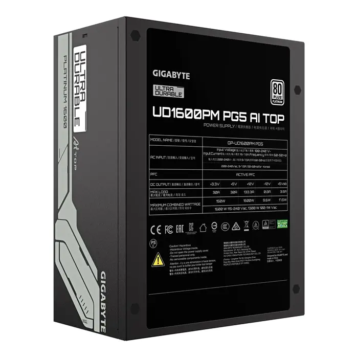 پاور 1600 وات گیگابایت مدل UD1600PM PG5 AI TOP ATX 12V v3.1 -gallery-11