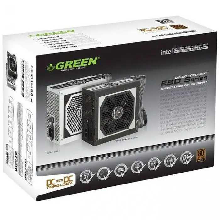 منبع تغذیه کامپیوتر نیمه ماژولار گرین مدل GP430A-ESD -gallery-3