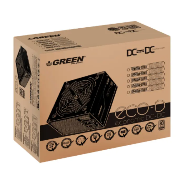 پاور گرین 450 وات مدل GP450A-ECO D ATX v2.53 -gallery-12