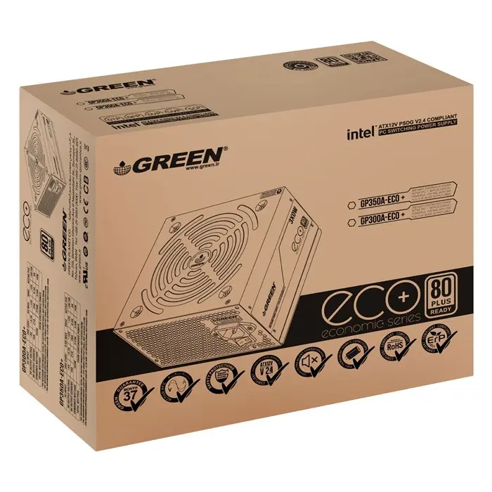 پاور کامپیوتر 300 وات گرین مدل GP300A-ECO Plus ATX v2.4 -gallery-6
