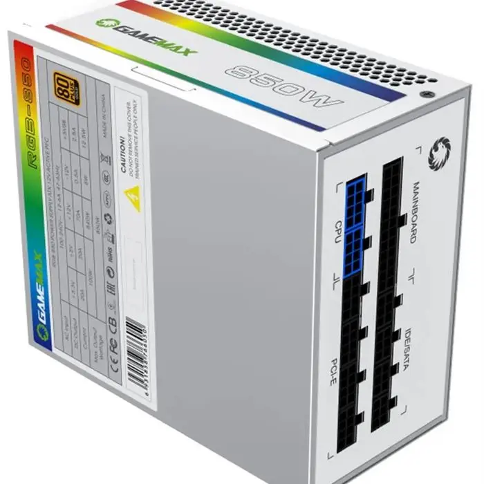 پاور گیم‌مکس 850 وات GAMEMAX RGB-850 White Gold Full Modular -gallery-12