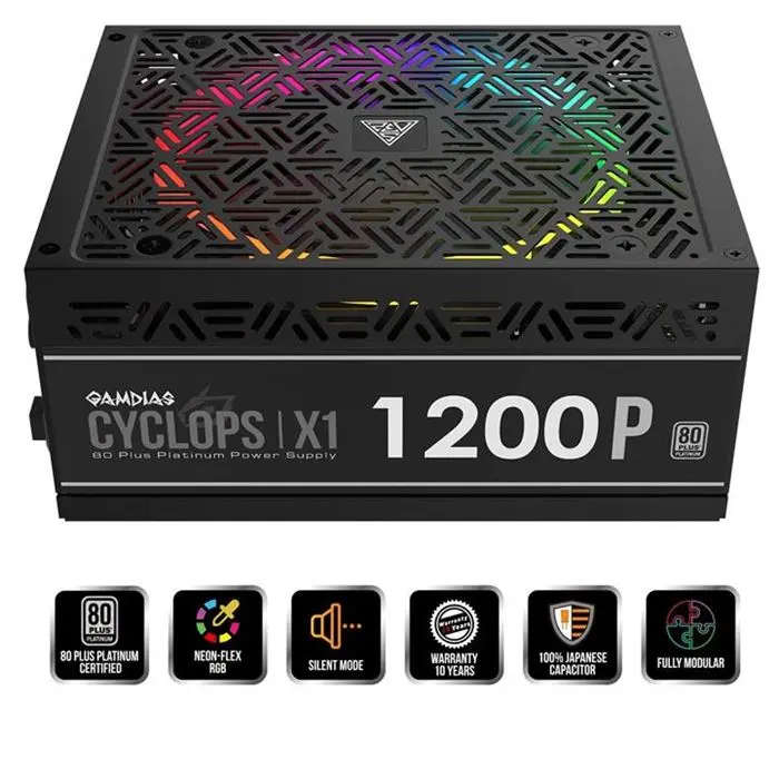 منبع تغذیه ماژولار گیمدیاس مدل CYCLOPS X1-1200W-P -gallery-3
