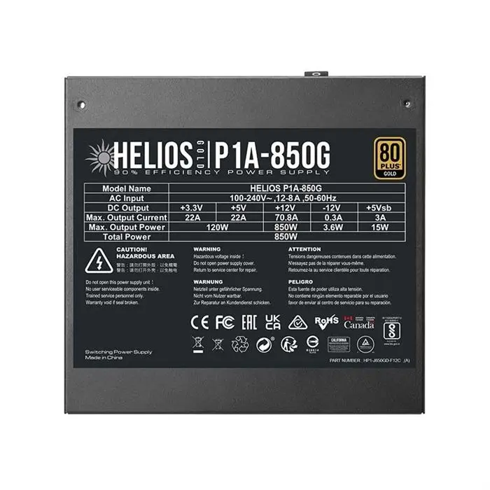 پاور فول ماژولار گیم دیاس Helios P1A 850G -gallery-14