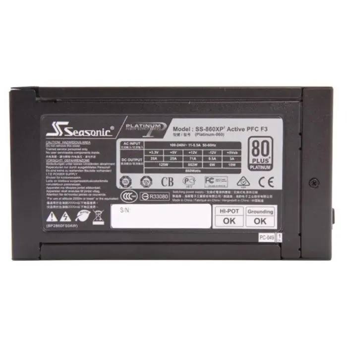 پاور کامپیوتر فول ماژولار سی سونیک SS-860XP2 860W -gallery-4