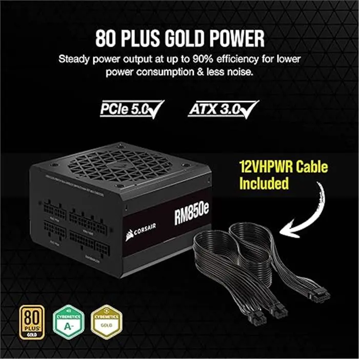 پاور کورسیر 850 وات Power Corsair RM850E Gold -gallery-11