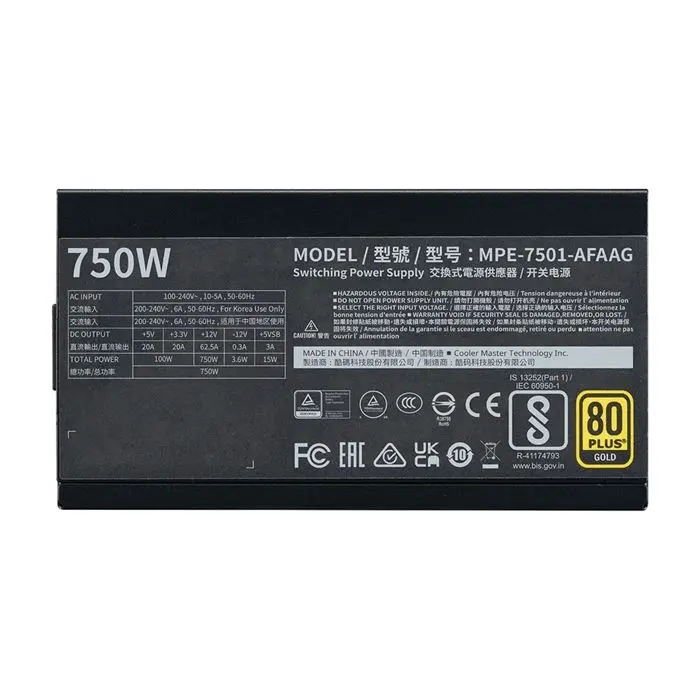 پاور کولر مستر MWE Gold 750 V2 ATX 3.0 -gallery-9