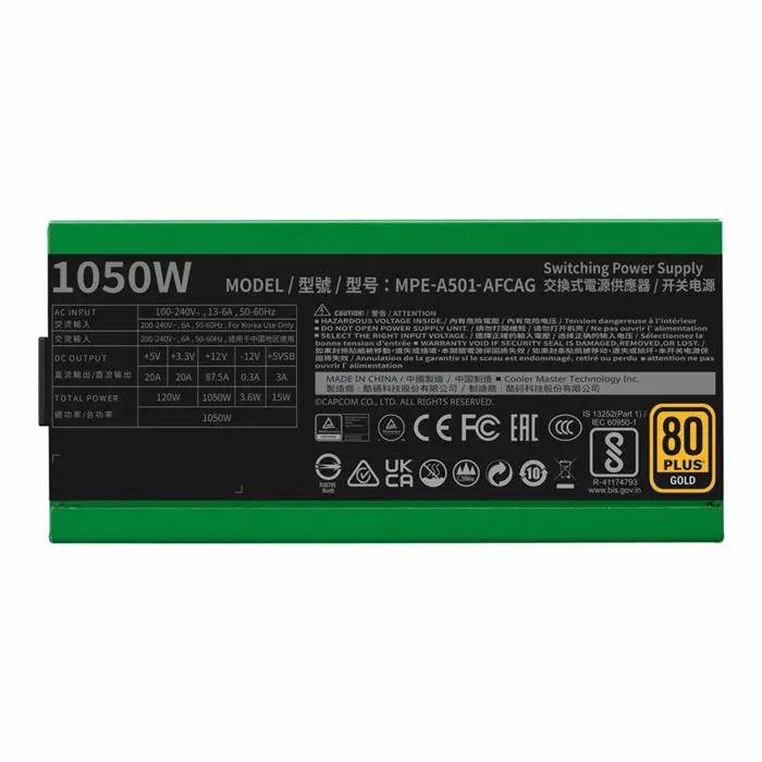 پاور 1050 وات کولر مستر MWE GOLD 1050 V2 ATX 3.0 Blanka -gallery-9