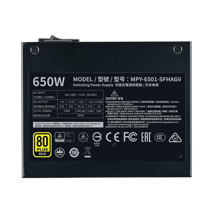 پاور کولرمستر 650 وات Power Cooler Master V650 SFX GOLD -gallery-8