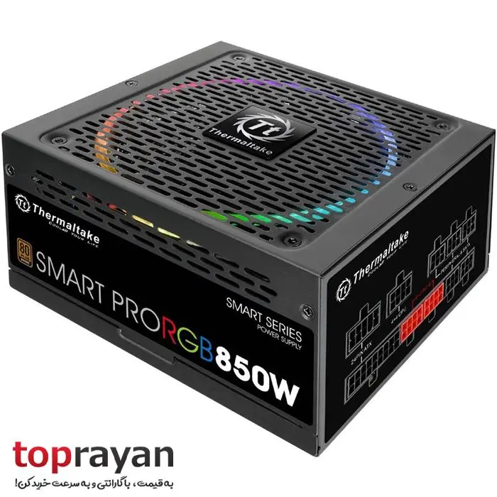 منبع تغذیه کامپیوتر ترمالتیک مدل Smart Pro RGB 850W Bronze -gallery-7