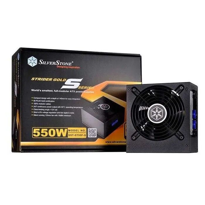 منبع تغذیه کامپیوتر سیلوراستون مدل Strider Gold S SST-ST۵۵F-G -gallery-1