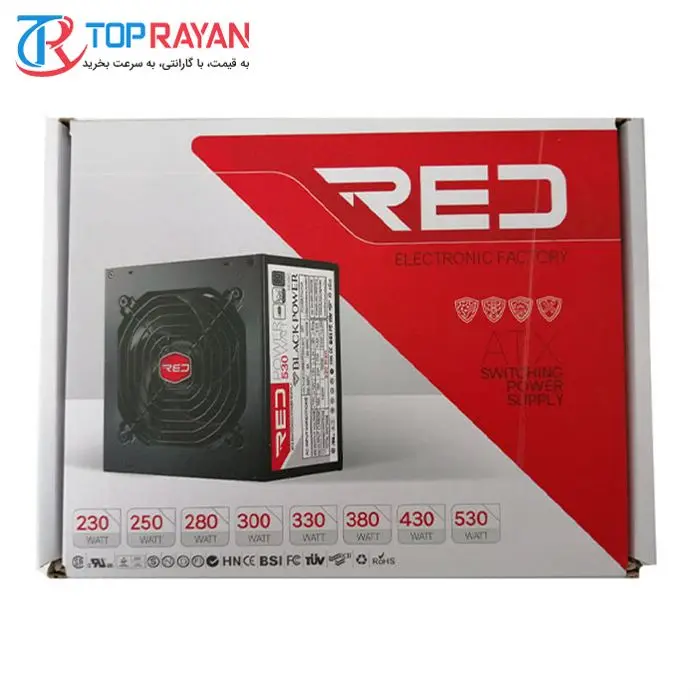 منبع تغذیه کامپیوتر رد مدل alpha 380 w -gallery-3