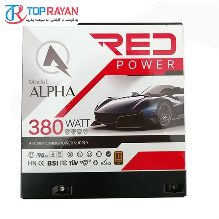 منبع تغذیه کامپیوتر رد مدل alpha 380 w -gallery-5