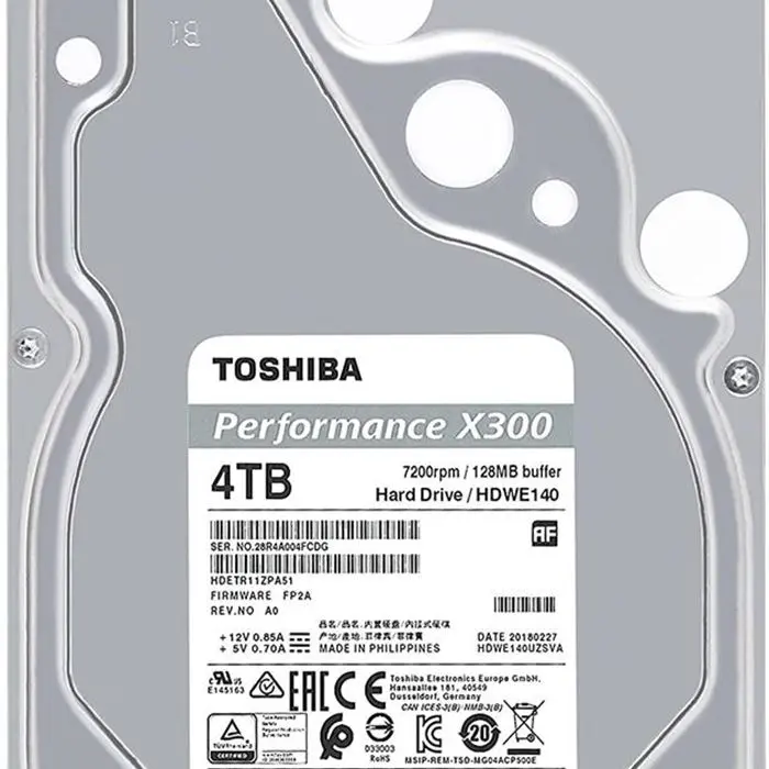 HDWE140XZSTA X300 Performance 4TB 128MB Cache Internal Hard Drive -gallery-8