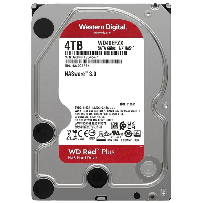 هارددیسک اینترنال وسترن دیجیتال مدل Red Plus 4TB 3.5" -gallery-4
