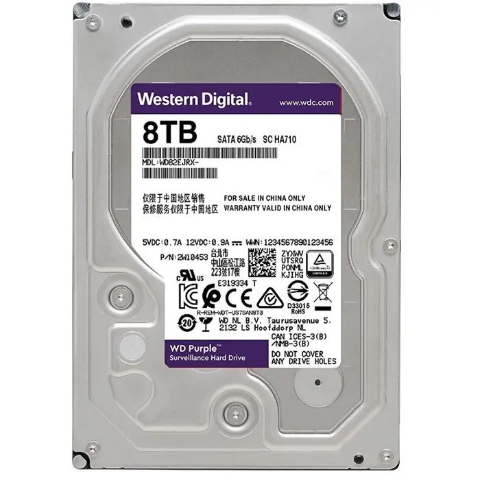 هارددیسک اینترنال وسترن دیجیتال مدل Purple WD۸۲EJRX ظرفیت ۸ ترابایت -gallery-3