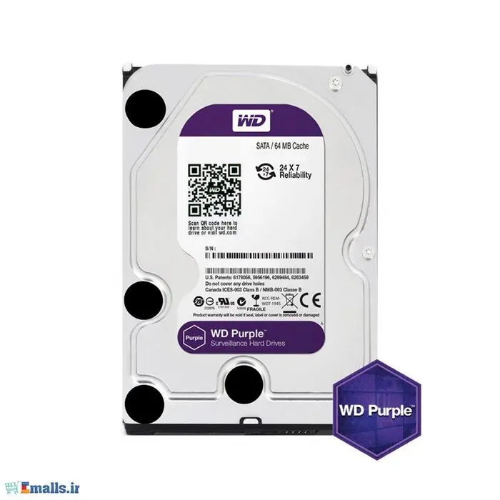 هارددیسک اینترنال وسترن دیجیتال سری Purple Surveillance مدل WD80PURZ ظرفیت 8 ترابایت -gallery-6