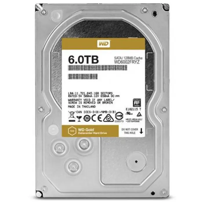 هارددیسک اینترنال وسترن دیجیتال سری Gold Datacenter مدل WD6002FRYZ ظرفیت 6 ترابایت -gallery-6