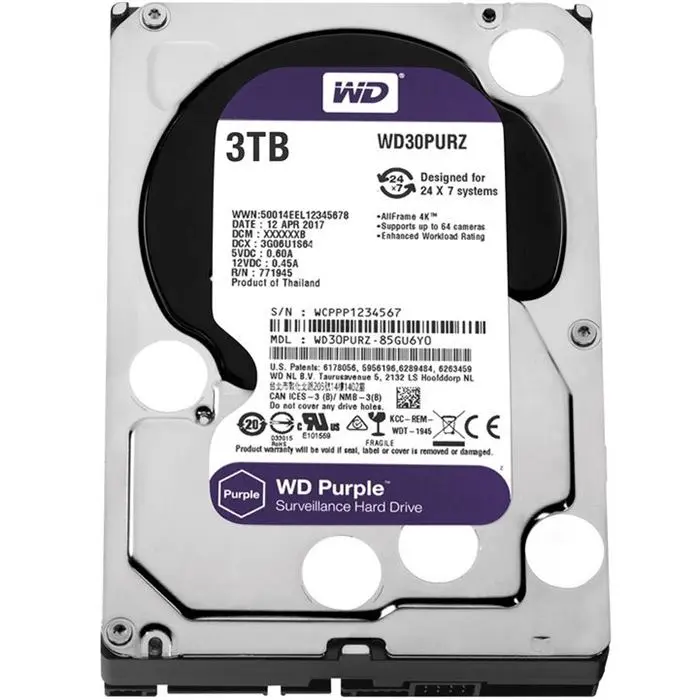 هارددیسک اینترنال وسترن دیجیتال سری Purple مدل WD30PURZ ظرفیت 3 ترابایت -gallery-11