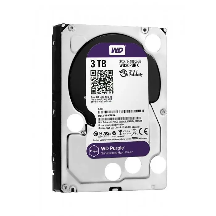 هارددیسک اینترنال وسترن دیجیتال سری Purple مدل WD30PURX ظرفیت 3 ترابایت -gallery-1