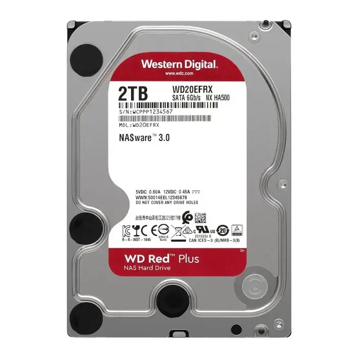 هارد وسترن دیجیتال Red Plus ظرفیت 2 ترابایت -gallery-5