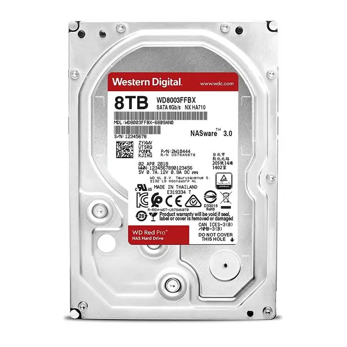هارد دیسک اینترنال وسترن دیجیتال مدل RED PRO WD8003FFBX ظرفیت 8 ترابایت -gallery-3