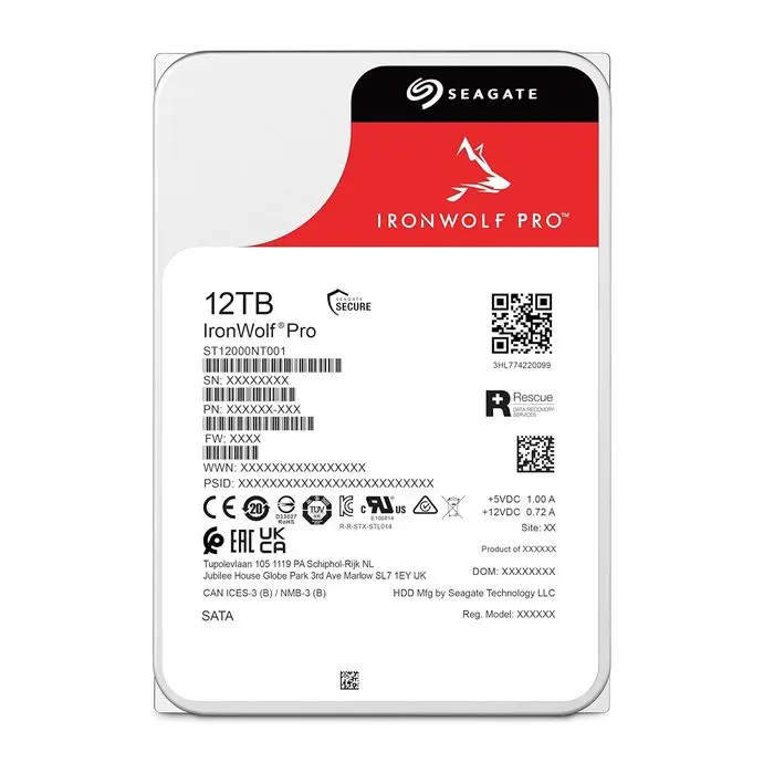 هارد دیسک اینترنال سیگیت مدل IronWolf Pro ST12000NT001 با ظرفیت 12 ترابایت -gallery-7