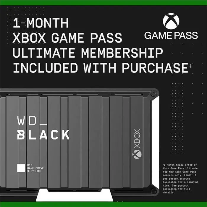 هارد اکسترنال وسترن دیجیتال مدل BLACK D10 Game Drive for Xbox ظرفیت 12 ترابایت -gallery-4