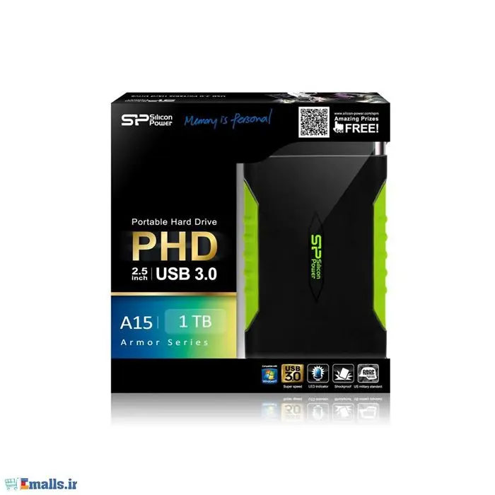 هارددیسک اکسترنال Silicon Power مدل آرمور A15 ظرفیت 1 ترابایت -gallery-1