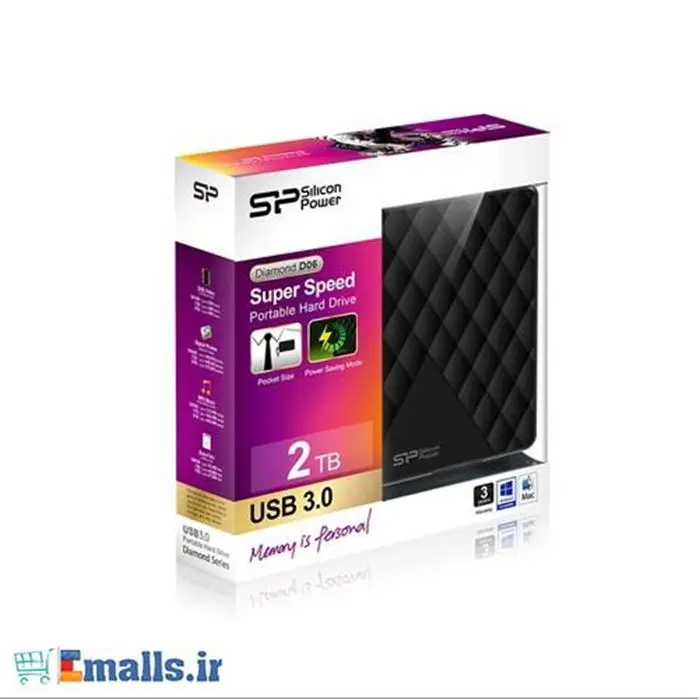 هارد دیسک اکسترنال سیلیکون پاور مدل دایموند D06 ظرفیت 1 ترابایت -gallery-11
