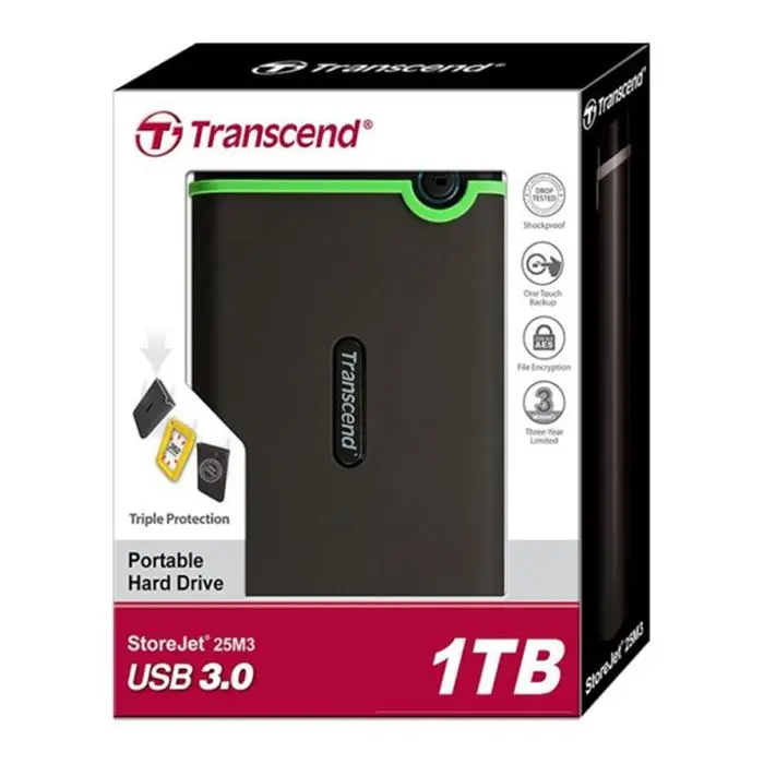 هارد اکسترنال ترنسند مدل StoreJet 25M3G Slim ظرفیت 1 ترابایت -gallery-3