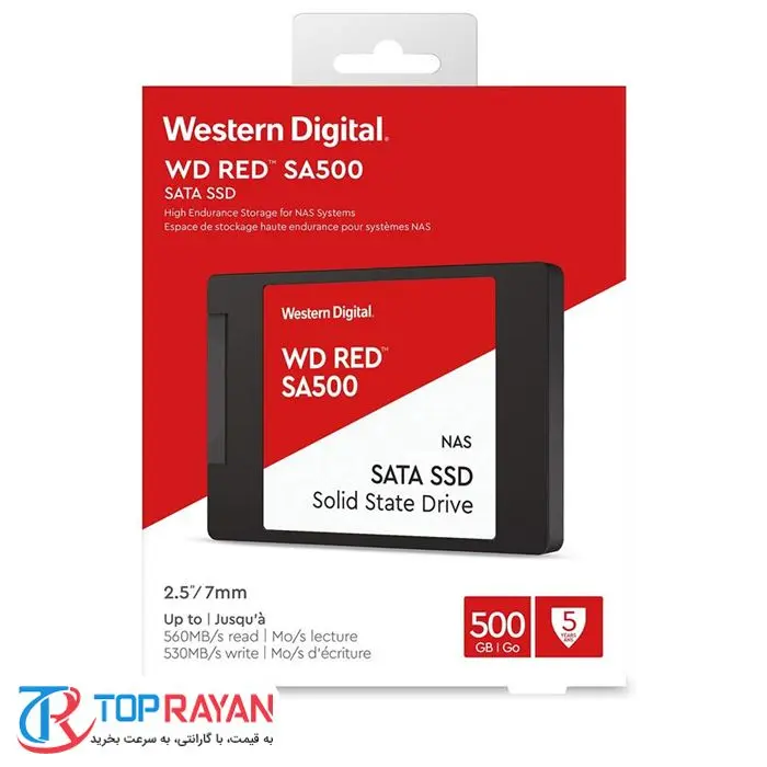 حافظه اس اس دی وسترن دیجیتال مدل Red SA500 با ظرفیت 500 گیگابایت -gallery-2