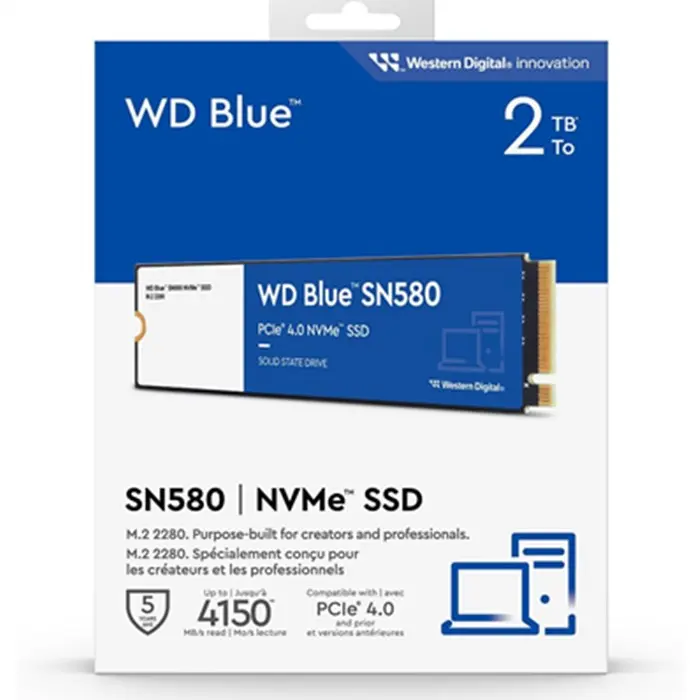 اس اس دی اینترنال وسترن دیجیتال Blue SN580 ظرفیت 2 ترابایت -gallery-7