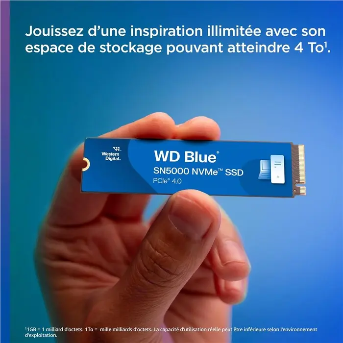 حافظه SSD وسترن دیجیتال مدل SN5000 NVME ظرفیت 2 ترابایت آبی -gallery-1