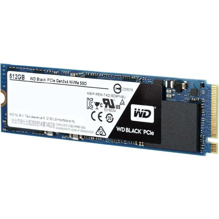 حافظه اس اس دی وسترن دیجیتال مدل بلک M.2 2280 PCIe NVMe با ظرفیت 512 گیگابایت -gallery-1