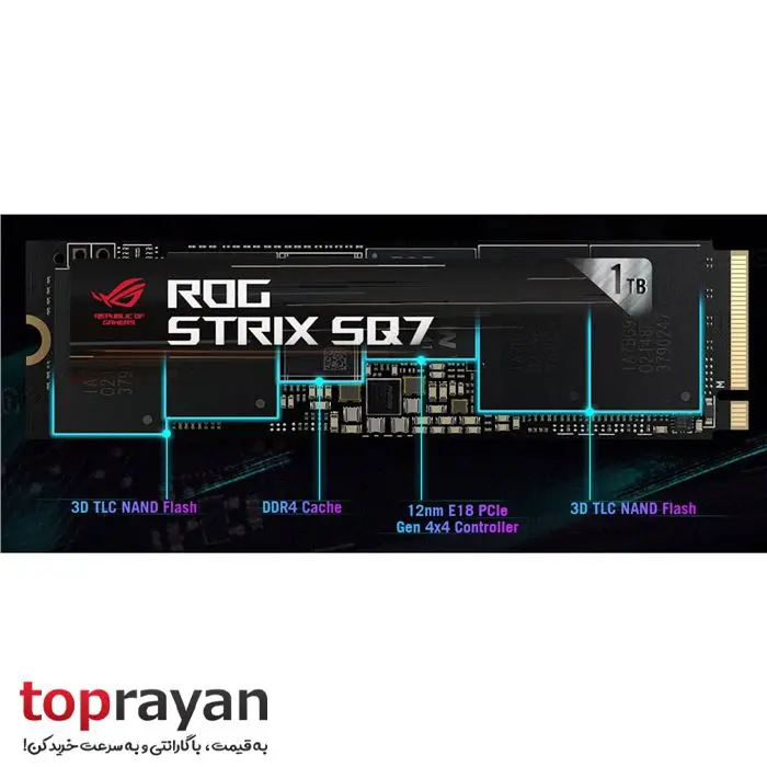 اس اس دی اینترنال ایسوس مدل ASUS ROG Strix SQ7 1TB Gen4 SSD -gallery-4