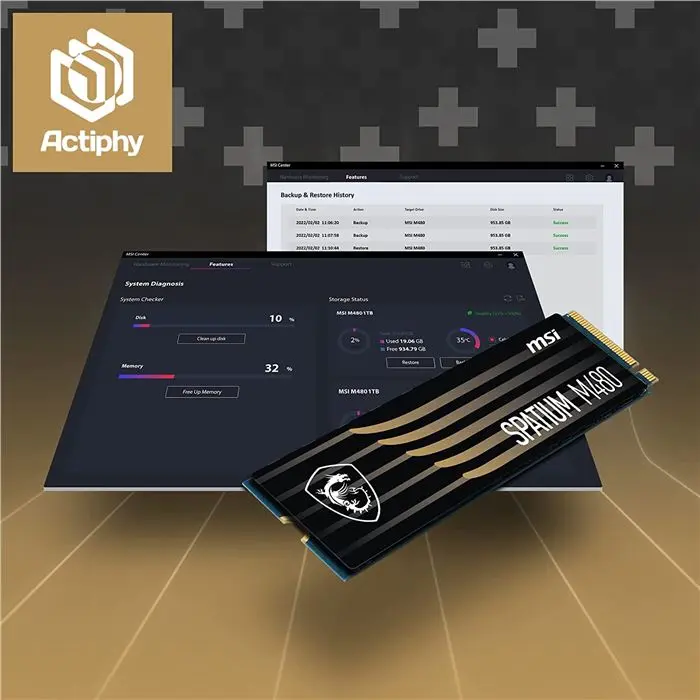 حافظه SSD اینترنال ام اس آی مدل SPATIUM M480 PCIe 4.0 NVMe M.2 ظرفیت 1TB -gallery-20