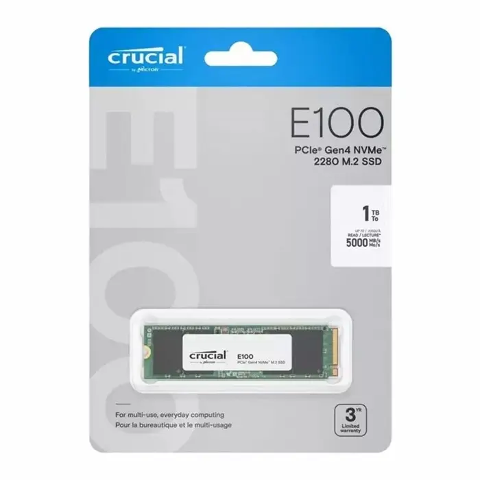 حافظه SSD کروشیال مدل Crucial E100 M.2 2280 1TB Nvme -gallery-5